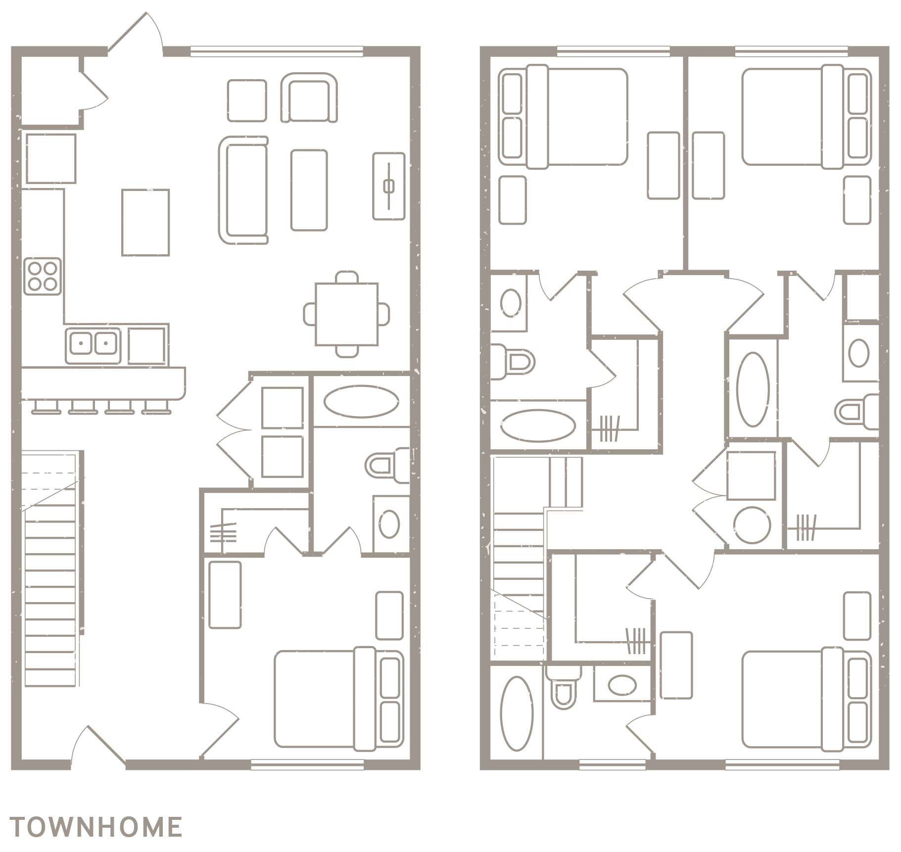 4 Bedroom 4 Bath Student Apartment Rates & Floorplans